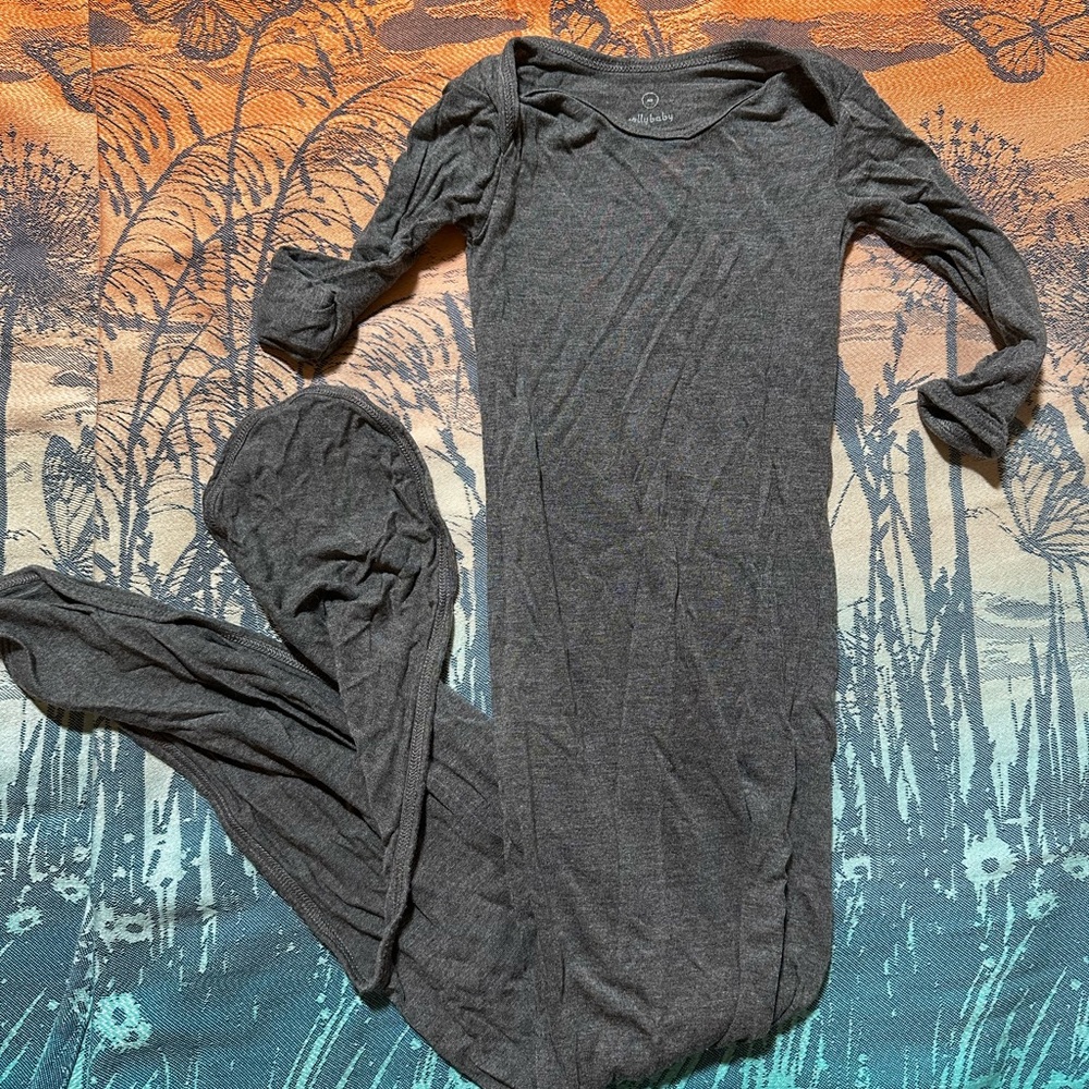Solly Baby Dark Gray Long Sleeve Gown